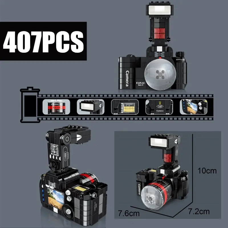 

New Ideas City Creative High-Tech Digital Camera Building Block Creative MOC Model DIY Bricks Educational Toys Christmas gifts