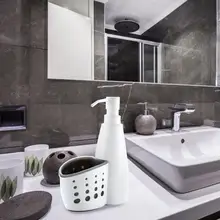 Два в одном диспенсер и хранения многофункциональная коробка контейнер для моющих средств дренажная губка стойка для мыла