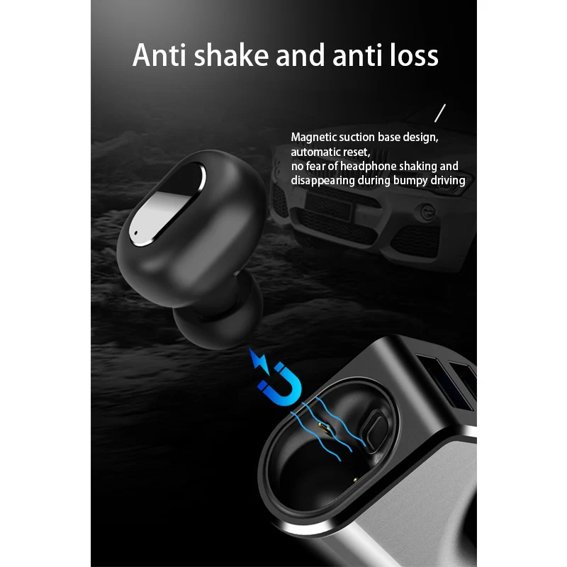 Автомобильная bluetooth-гарнитура, Bluetooth, автомобильный комплект, Bluetooth, громкая связь, Автомобильный MP3-плеер, Bluetooth V4.2, поддержка TF/U диск, автомобильное зарядное устройство