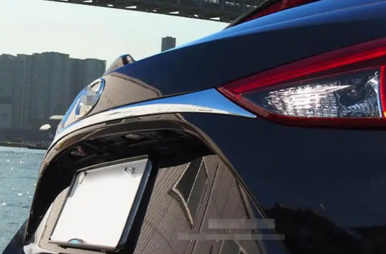 Аксессуары подходят для- Mazda 3 AXELA хэтчбек хромированная Задняя Крышка багажника Крышка отделка багажника молдинг fast s