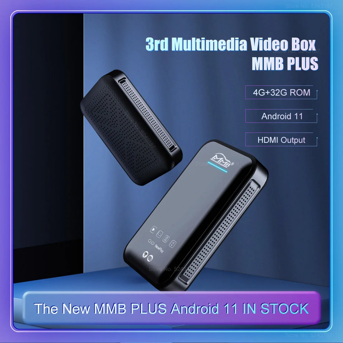 MMB Plus 안드로이드 Carplay Ai Box 스트리밍 Netflix YouTube 차량용 비디오 플레이어 혼다 지프 용 HDMI 멀티미디어 TV 박스 KIA Hyundai Mercedes Benz Porsche Land Rover 자동