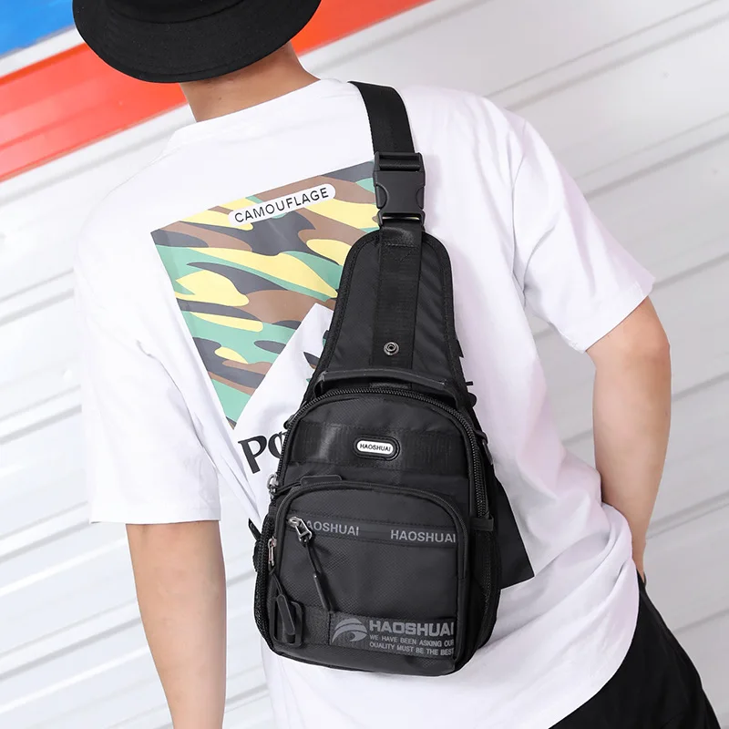 

Chest Pack Men Korean-style Fashion Casual Shoulder Backpack New Style Outdoor Multi-functional Sports Hand Crossbody Bag