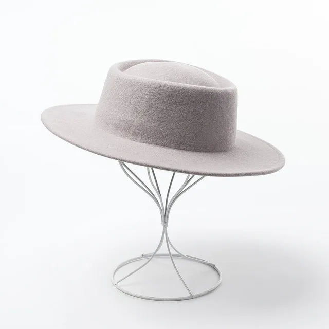 flat top wool hat