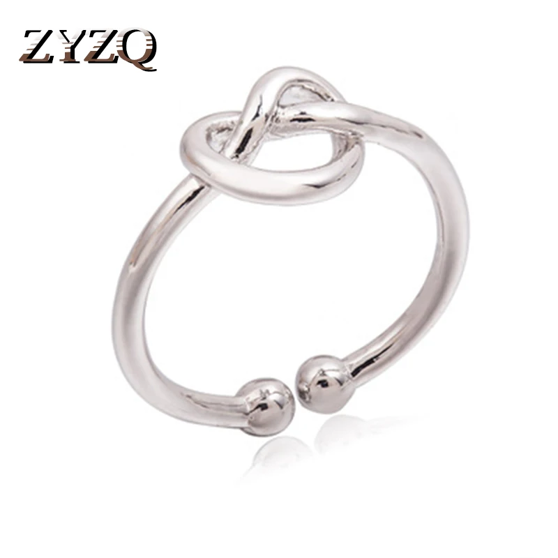 

ZYZQ Unique Design Twist Knot Adjustable Rings Simple Minimalist Daily Accessories Jewelry Rings Three Color Available Wholesale