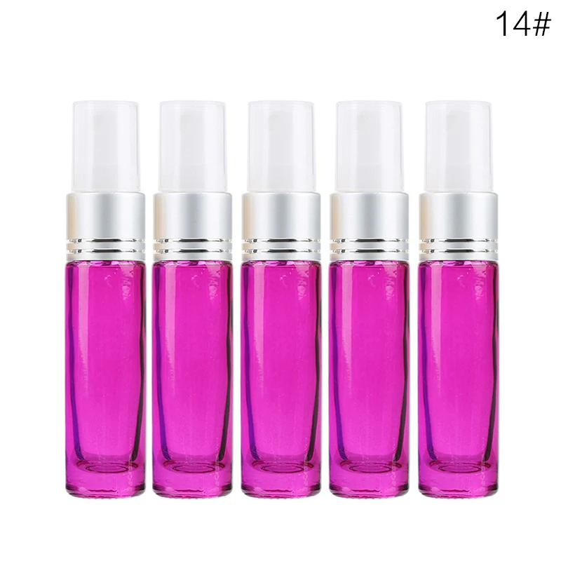 14 10ML 5PCS Градиент цвета 10 мл Портативный Путешествия многоразового Spary флаконы с парфюмированным маслом пустые косметические контейнеры для пульверизаторов бутылка Простота в использовании - Цвет: 14 10ML 5PCS