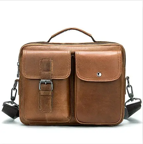 8592B2Brown MVA мужской портфель, мужская сумка из натуральной кожи, сумка для ноутбука, деловая сумка для документов, Офисная Портативная сумка на плечо для ноутбука 315 - Цвет: 8592B2Brown