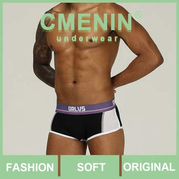 

High Quality Cotton Boxer Men Underware Boxers Solid Breathable Sexy Mens Underwear Boxershorts Transparent Male Underwear OR182