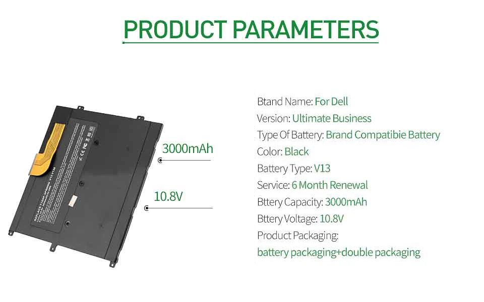 Apexway 11,1 В 3000 мАч аккумулятор для ноутбука DELL Vostro V13 V13Z V130 0449TX PRW6G T1G6P V1300 0NTG4J 0PRW6G