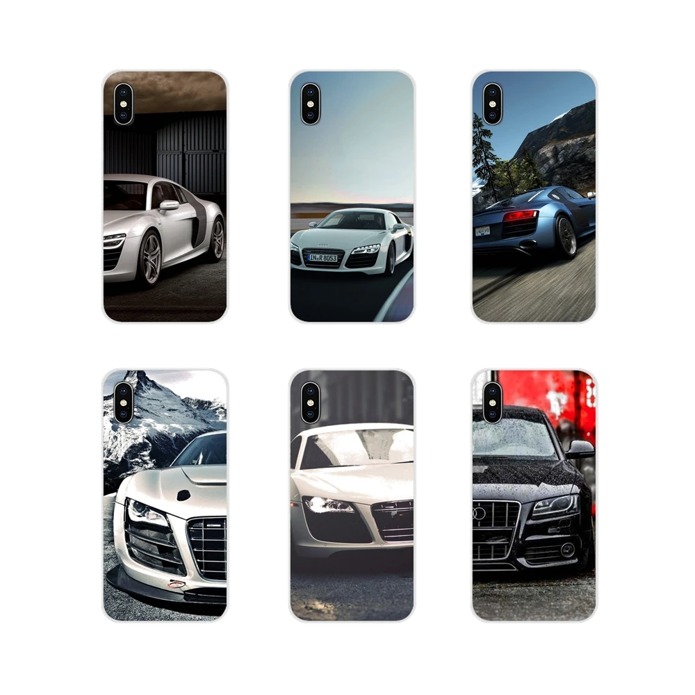 

For Apple iPhone X XR XS 11Pro MAX 4S 5S 5C SE 6S 7 8 Plus ipod touch 5 6 Accessories Phone Cases Covers Audi R8 Sports Car