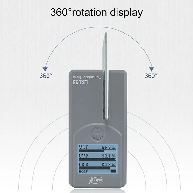LS163 окно оттенок стекло солнечной пленки Трансмиссия метр Ультрафиолетовый инфракрасный скорость отклонения UVR IRR VLT тестер