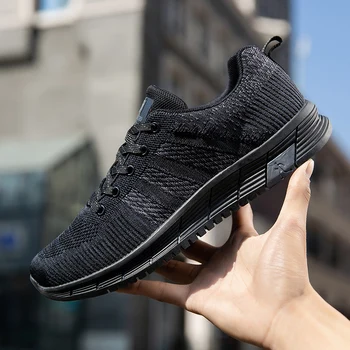 

2020 Summer Sports Shoes For Boys Breathable Youth Jogging Shoes Wearable Men Walking Sneakers Black Lace Up Mens Gym Sneakers
