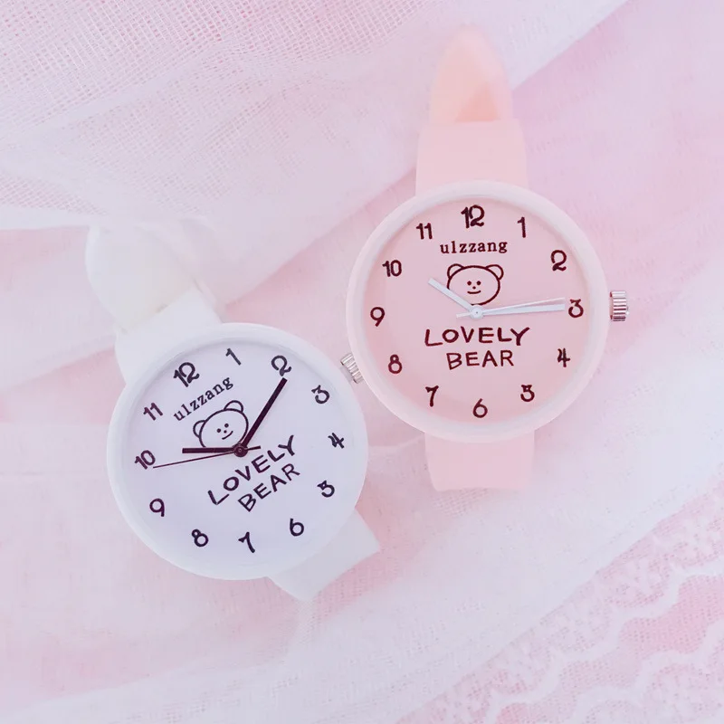 

INS Japanese-style Soft Girl Watch South Korea Ulzzang Meng Cute Simple Trend shao nv kuan Junior High School Students Jelly