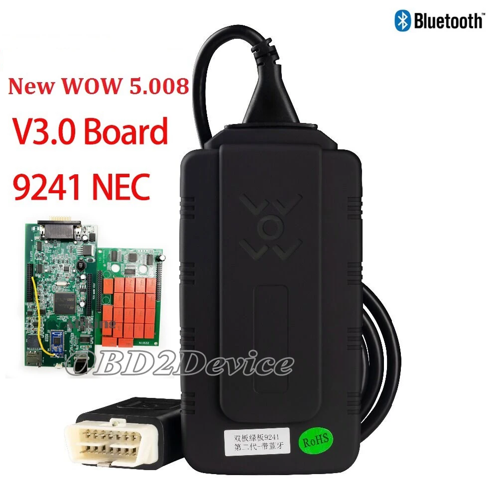 Новинка 2021 Автомобильная диагностика W0W Bluetooth 9241NEC Keygen 5.008R2 5 0012 Вт O W автомобильный
