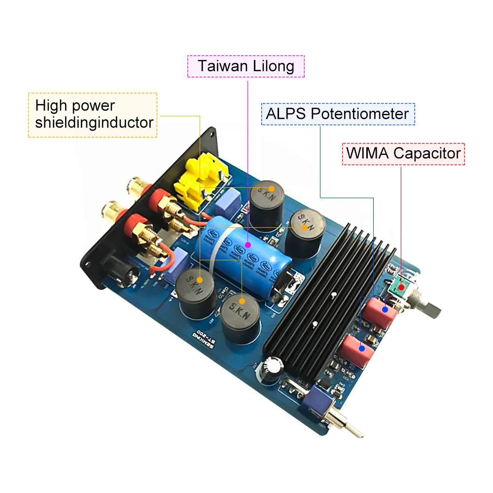 AIYIMA Amplificador TDA7498L домашний усилитель мощности 80W×2 стерео цифровой усилитель класса D Hifi мини усилитель DIY звуковой динамик