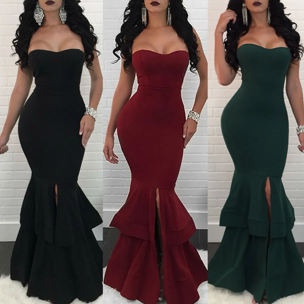 off the shoulder bodycon prom dress