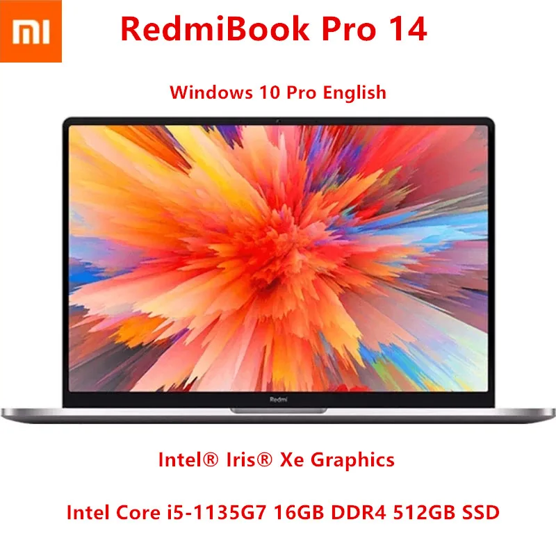Xiaomi RedmiBook Pro 14 Intel Core i5-1135G7 16 Гб DDR4 512 PCIe Iris Xe графика компьютер ноутбук