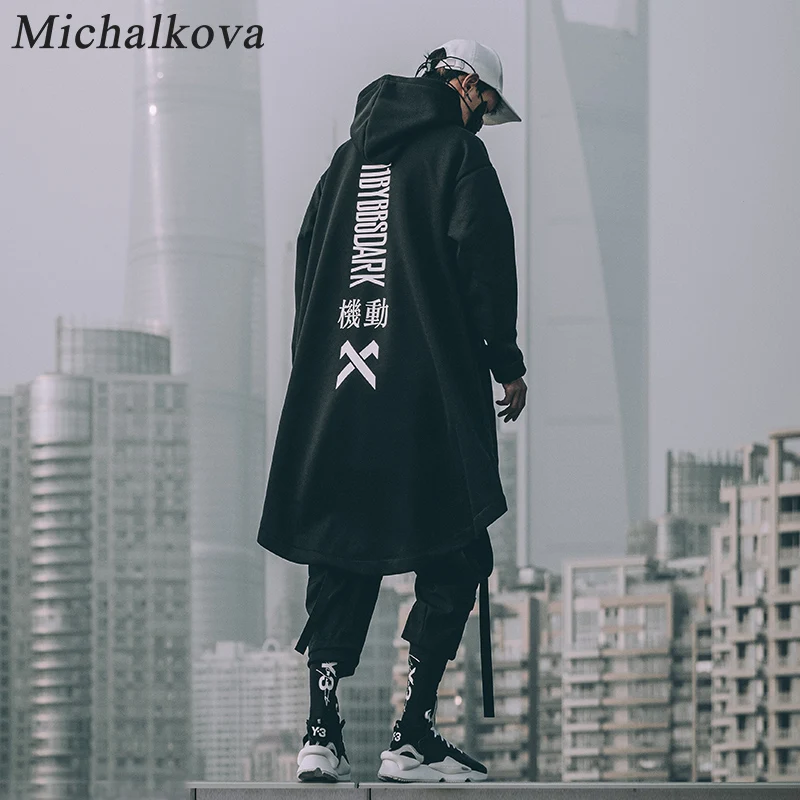 michalkova japanese sweatshirt Mens Oversize Hoodies Long Cloak Hip Hop Gothic Outwear Streetwear Coat Harajuku Style Male Tops michalkova japanese sweatshirt Mens Oversize Hoodies Long Cloak Hip Hop Gothic Outwear Streetwear Coat Harajuku Style Male Tops