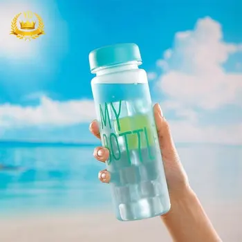 

Hot 500ML Glass Bottle Portable Transparent Drink Water Bottle For Water Fruit Juice Portable Sport Travel Cup Plastic Bottle