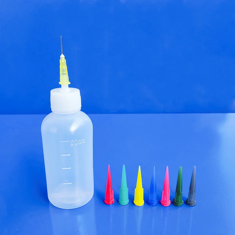 Ceramic Art Squeeze Clay Painting Bottle Multi-needle Point Line Texture Effect Creative DIY Pottery Painting Tool 50ml