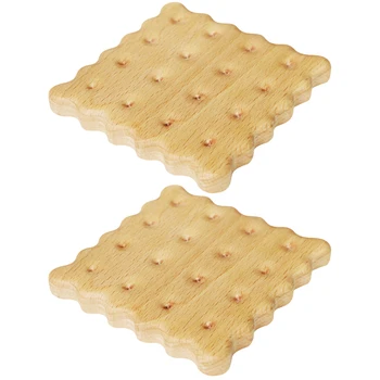 

2PCS Creative Cup Cushion Biscuit Shaped Cup Pad Exquisite Practical Solid Tea Cup Mat Cup Pad for Cup