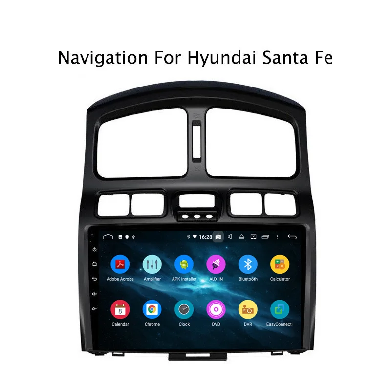Sale 9" 4G RAM 32G ROM Octa Core Android 9.0 Car DVD GPS For Hyundai Santa Fe 2006 2007 2008 2009 2010 2011-2015 3