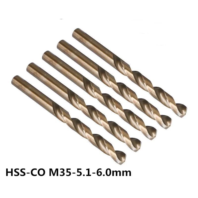 M2 HSS Spiral Twist Double Ended Drill Bit 3-5.2mm Hole Bits For Stainless Steel 