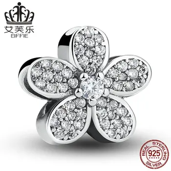 

Daisy Diy 925 sterling silver original spacer beads for jewelry making Fit charms pandora bracelet