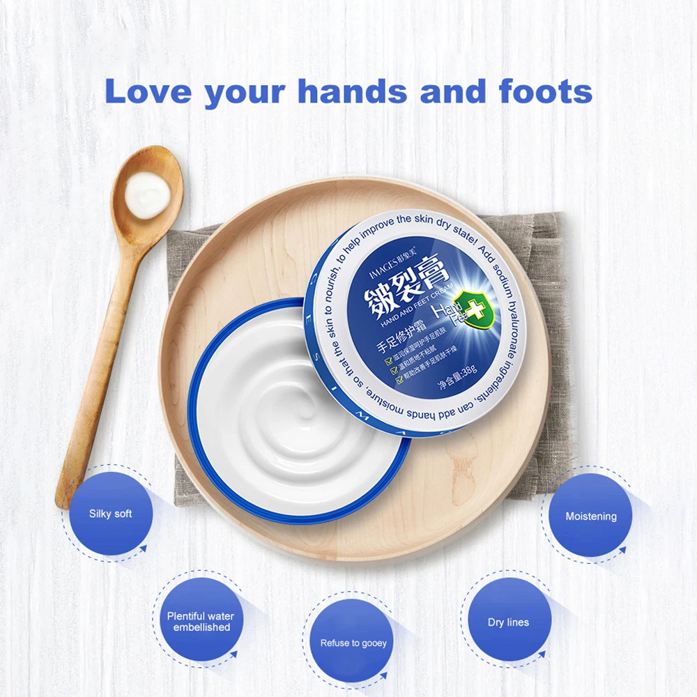 IMAGES Chinese Anti-cracking Hand and Foot Repair Cream Moisturizing Nourishing Feet Care Anti Dry Chapped for Cracked Heels 38g
