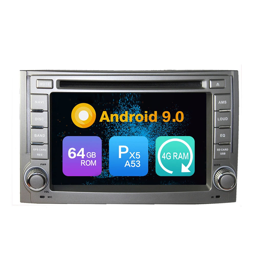 Android 9,0 Восьмиядерный 4 Гб ОЗУ 64 Гб ПЗУ автомобильный DVD gps навигатор мультимедийный плеер стерео для HYUNDAI H1 2011 2012