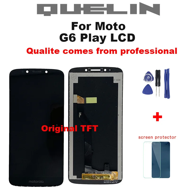 Для Motorola Moto G6 Play LCD дисплей сенсорный экран панель для XT1922 мобильный телефон Lcds