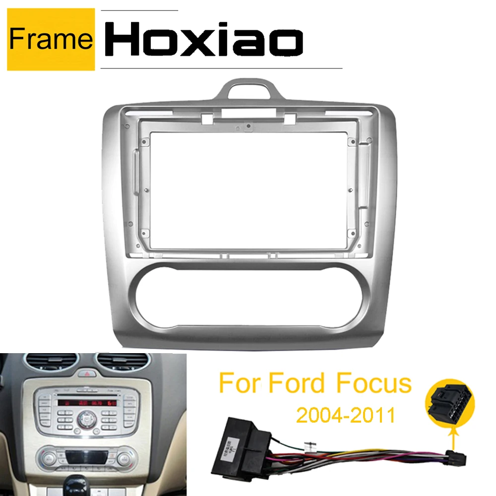2 Din Car Radio Fascia Frame Fit for Ford Focus S-Max 2005-11 DVD GPS Panel Dash Kit Trim Bezel Fascias Installation | Автомобили и