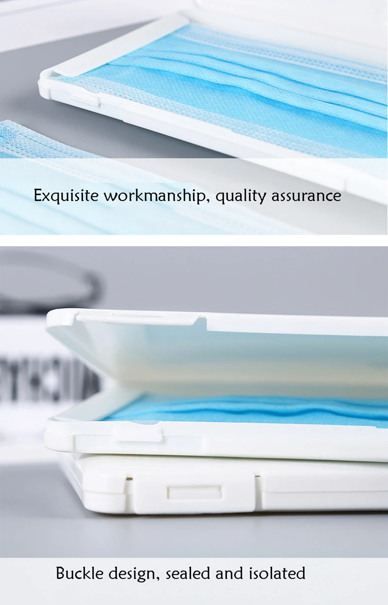 Portable Face Masks Organizer Dustproof and Moisture-Proof Cover Holder Mask Storage Seal Box Household Accessories (1)