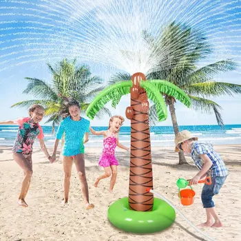 

Inflatable Water Sprayer Octopus Inflatable Coconut Palm Tree Water Sprinkler Inflated Children Beach Lawn Play Toys