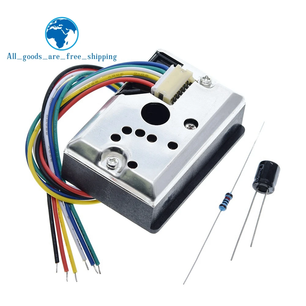 

TZT GP2Y1014AU0F компактный оптический датчик пыли, совместимый с GP2Y1010AU0F GP2Y1010AUOF датчик дыма с кабелем