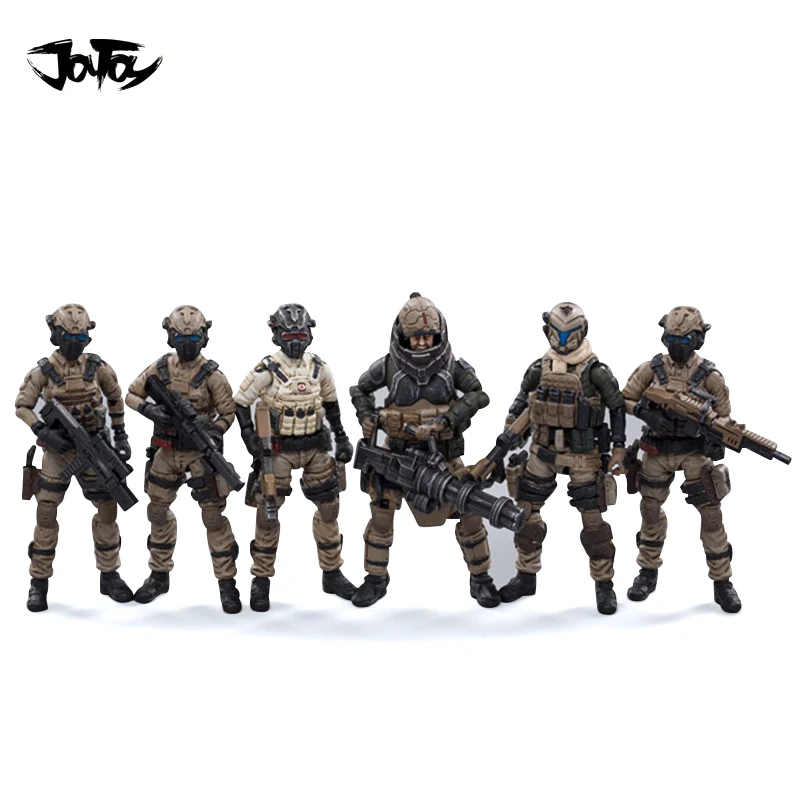 Экшн фигурка JOYTOY 1/25 3 дюйма -6 шт./компл. UNSC солдата на земле коллекционная | Игровые фигурки и трансформеры -1005001910616000
