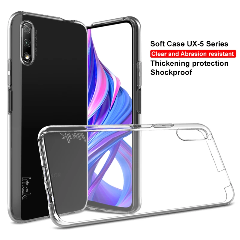 

IMAK Soft TPU Clear Cases For Huawei Honor 9X Honor 9X Pro Case Transparent Phone silicone Back Cover Silicon Full Protection