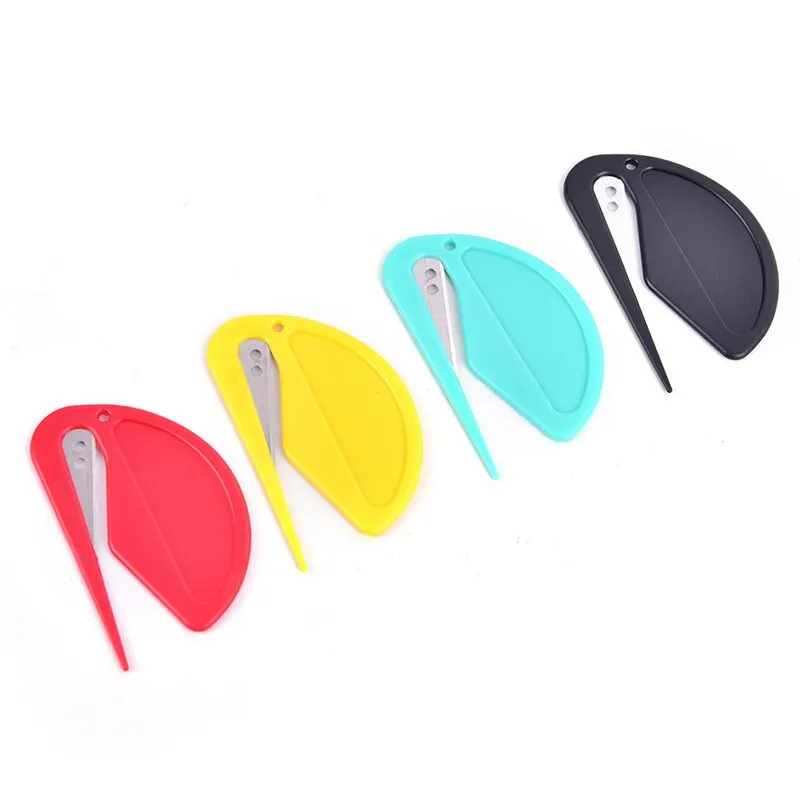 Paper Cutter 2pcs/set Mini Plastic Letter Opener Sharp Mail Envelope Opener Safety Papers Cutter