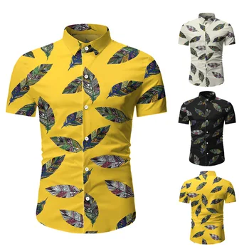 

2020 Men Leisure Short Sleeve Printing Shirt Beach Shirt