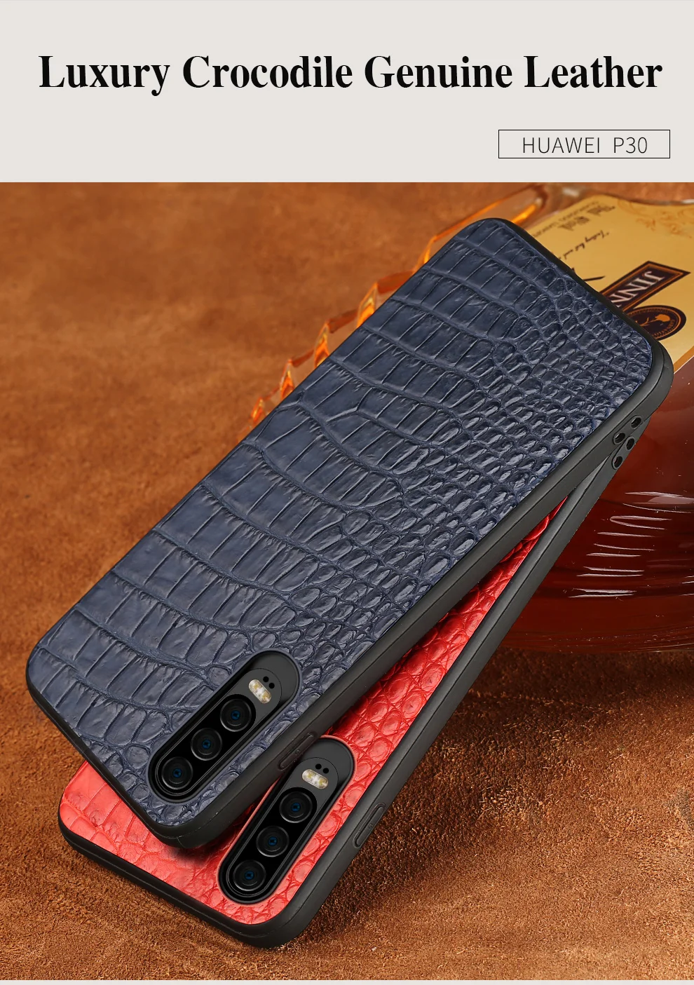 Роскошный чехол из крокодиловой кожи для huawei p30 pro Чехол лучший чехол для мобильного телефона для huawei p20 p30Lite mate 20 Coque