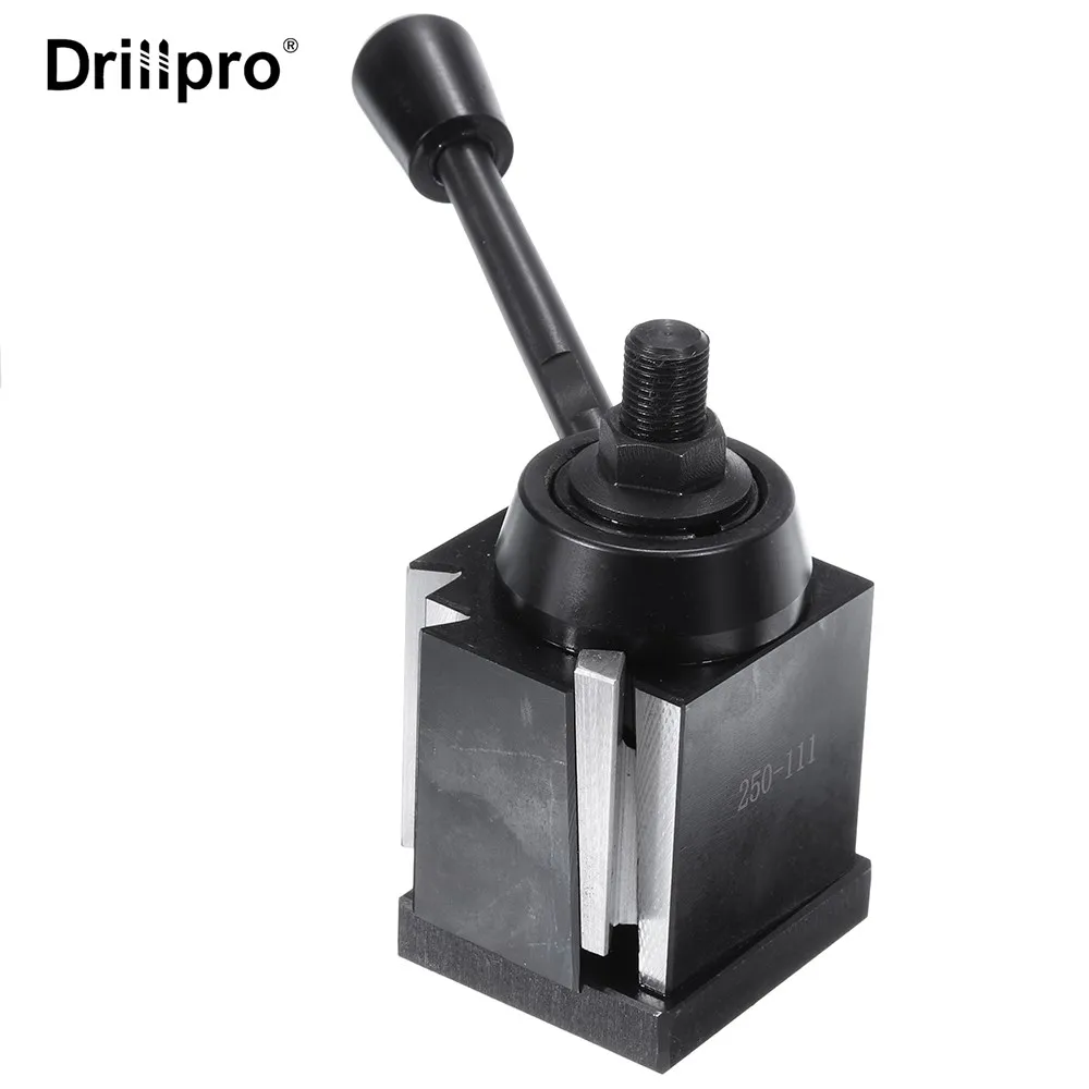 

Drillpro 1pc AXA Size DMC-250-111 Wedge Type Tool Post 12 Inch Lathe Swing CNC Quick Change Lathe Tool Post Holder