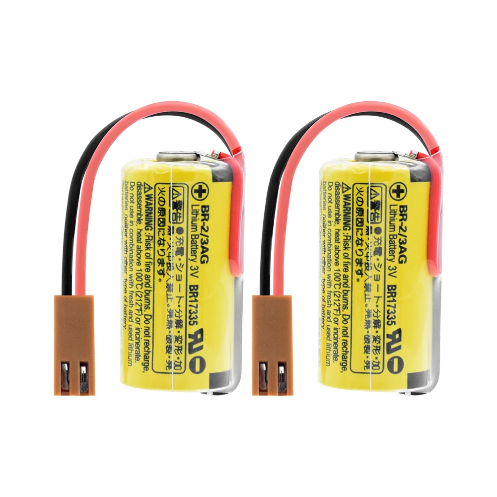 YCDC 2pcs BR-2/3AG батарея 3V 1200mAh PLC Fanuc управление Литий-ионные резервные батареи для Fanuc CNC системы