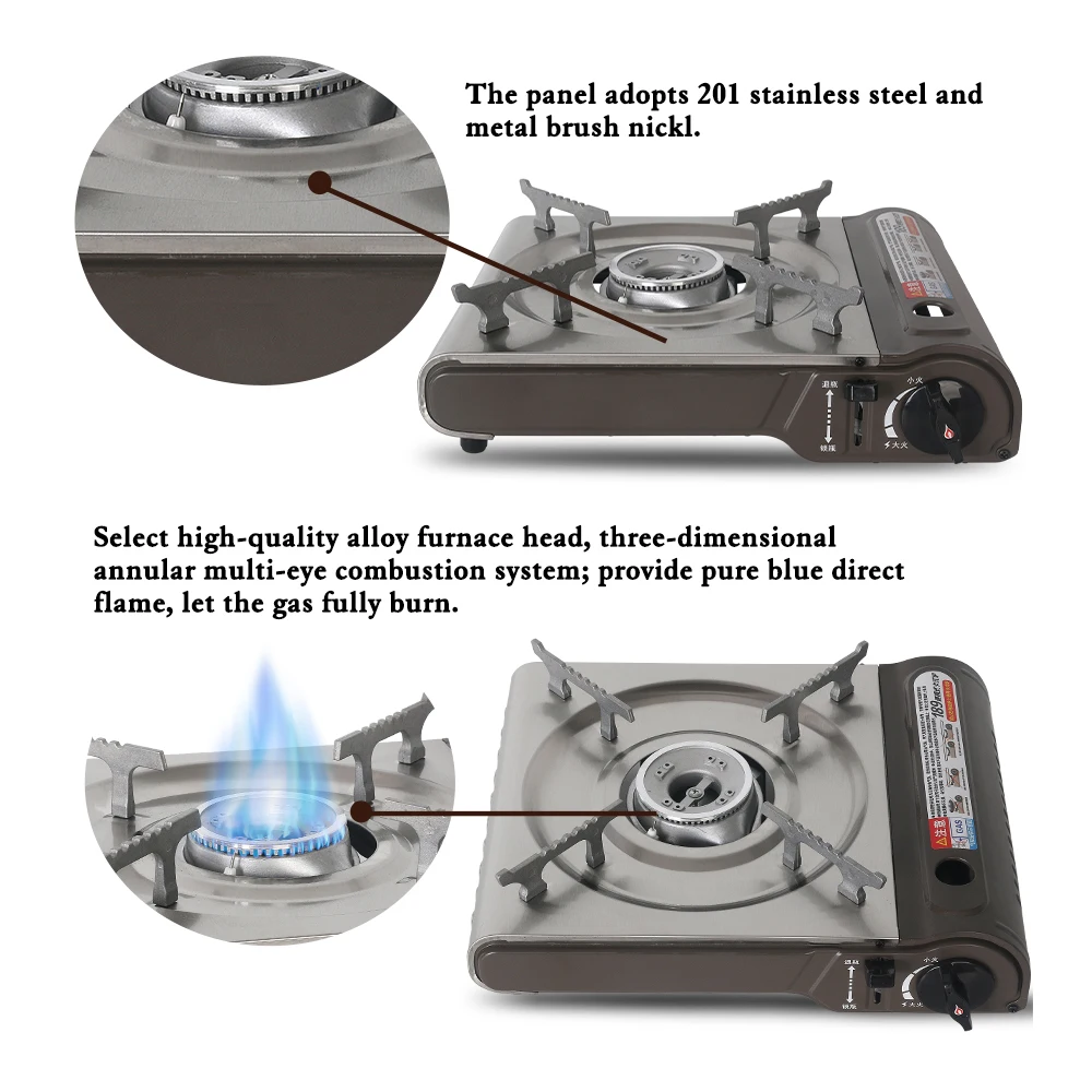 ITOP наружная портативная газовая плита, мини-Кассетная печь, Сплит газовая горелка для кемпинга, путешествия, пикника, кухонная плита, уличные инструменты