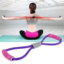 Aidenkid family fitness equipment 8 shape rally unisex yoga rope pull tube weight loss tool multifunction