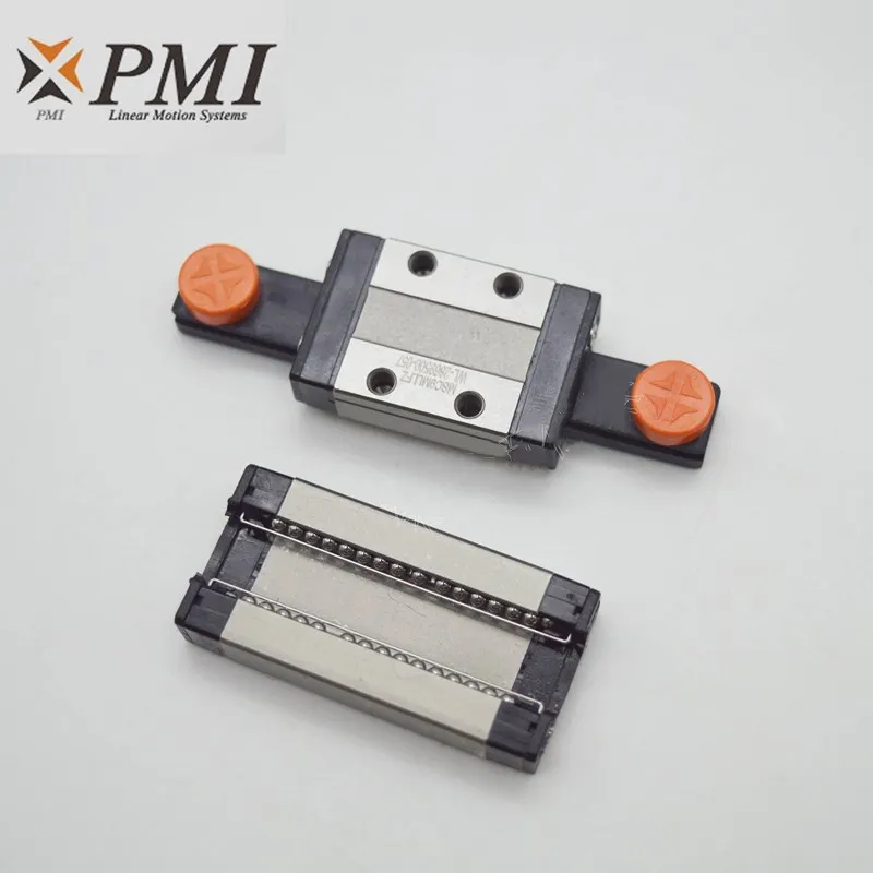 1 Stück PMI Edelstahl Linearführung MSC9 200 250 300 350 400 450 500 550 mm MSC9R Schiene + 1 Stück MSC9LM LLFC Blockwagen CNC – Detail 5