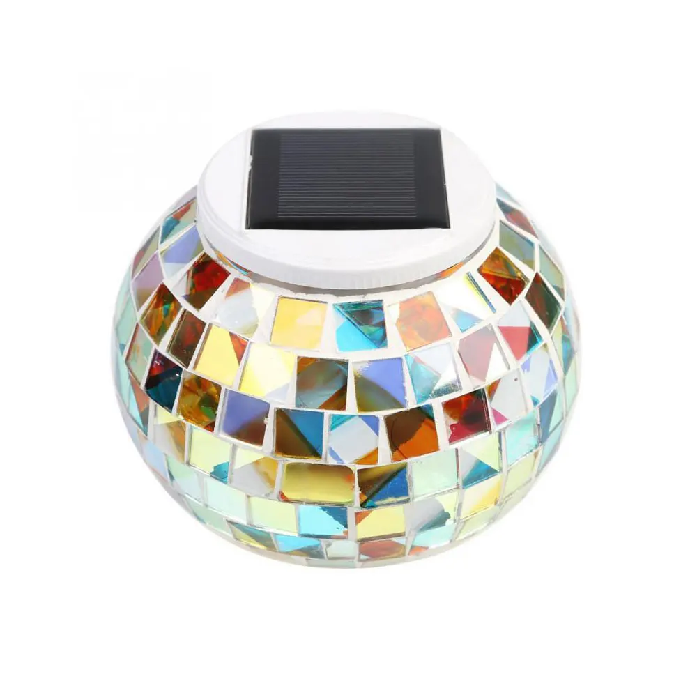 

20W Warm Atmosphere Lamp Glass Color Changing Light Outdoor Solar Power Ball Garden Stake Color Changing Lawn LED Light Oc10