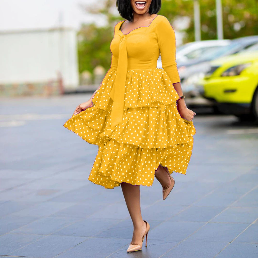 Womens ruffle dress Clearance