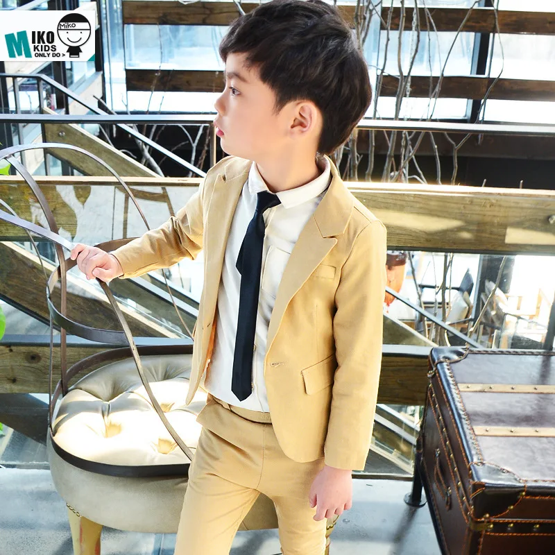 

BOY'S Suit Set 2019 Spring And Autumn Children Suit Korean-style Dresses of Bride Fellow Kids Two-Piece Set A022