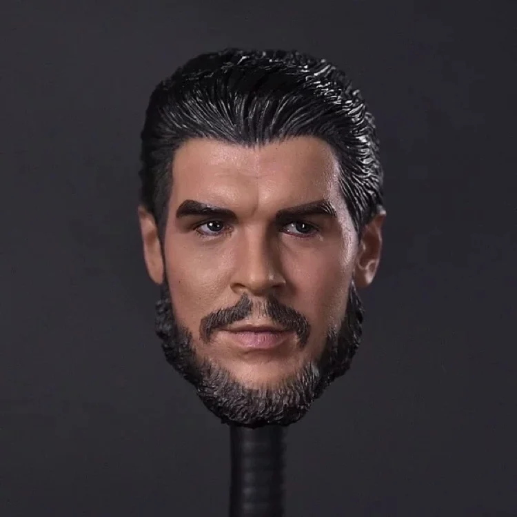

1/6 Scale Che Guevara Head Sculpt Cuban Revolutionary Hero Male Soldier Head Carving Model Toys Collection
