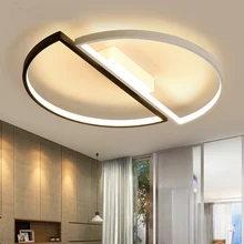 

LODOOO Black And White Modern Led Chandeliers For Living Room Bedroom study Indoor Lighting Restaurant Kitchen Chandelier