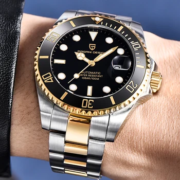 

PAGANI DESIGN NH35A Men's Watches Rotating Bezel Automatic Watches Top Brand Stainless Steel Waterproof Mechanical Watches Men's